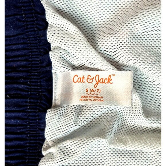 Boys Cat & Jack Floral Swim Trunks Size 5/6 With Drawstring Waist & Cargo Pocket - Picture 5 of 7